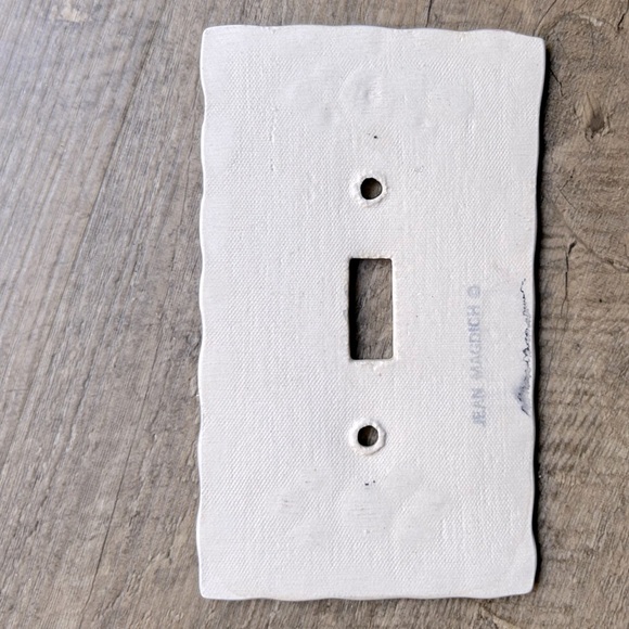 Jean Magdich Floral Switch Plate Shabby Cottagecore Babies Room Flowers - Picture 2 of 3